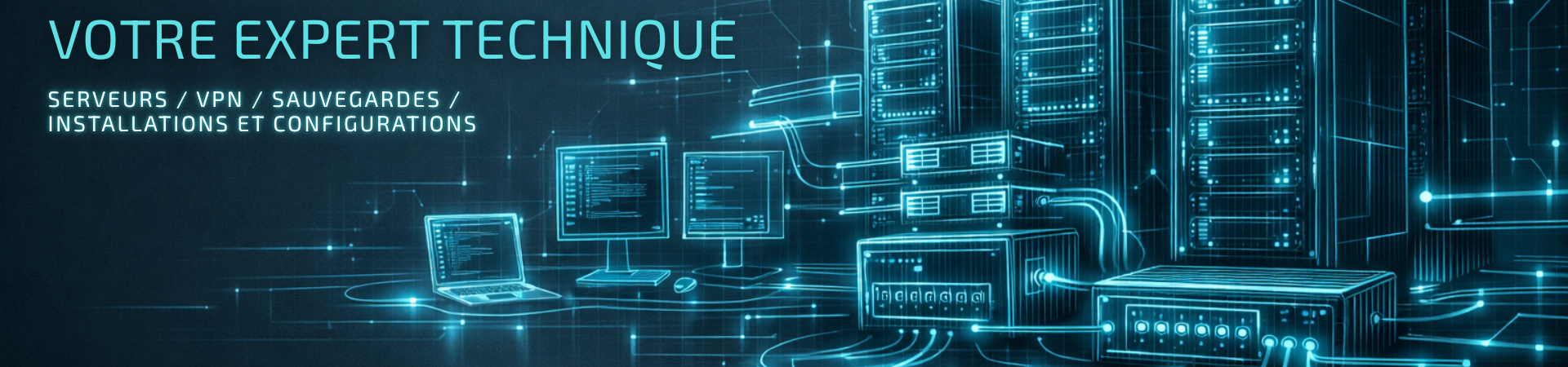 Votre expert technique, serveurs / VPN / Sauvegardes / installations et configuration