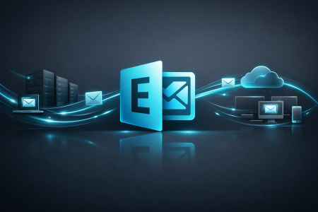 Illustration moderne de transmission de mails