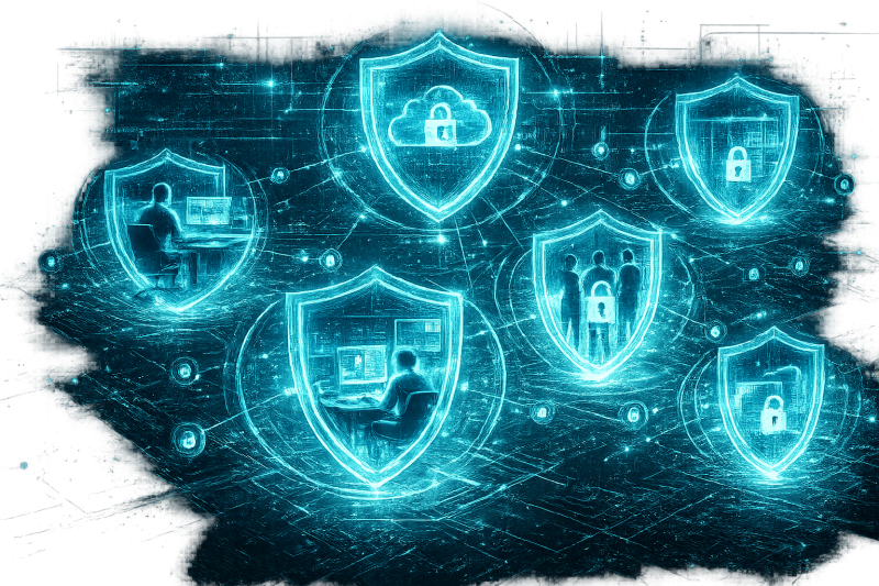 Illustration moderne de protections