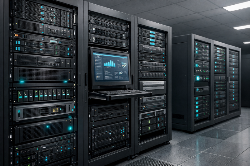 plusieurs baies serveur