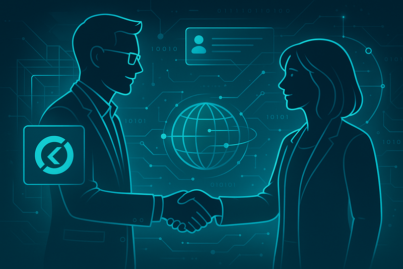 illustration moderne de partenariat