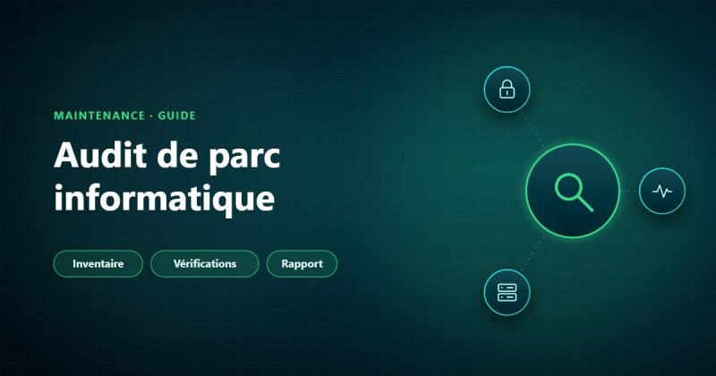 Audit de parc informatique : inventaire, vérifications et rapport