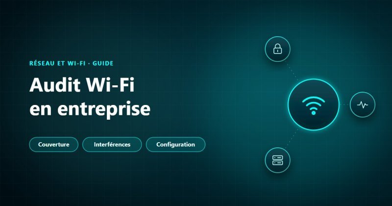 Audit Wi-Fi en entreprise : couverture, interférences et configuration