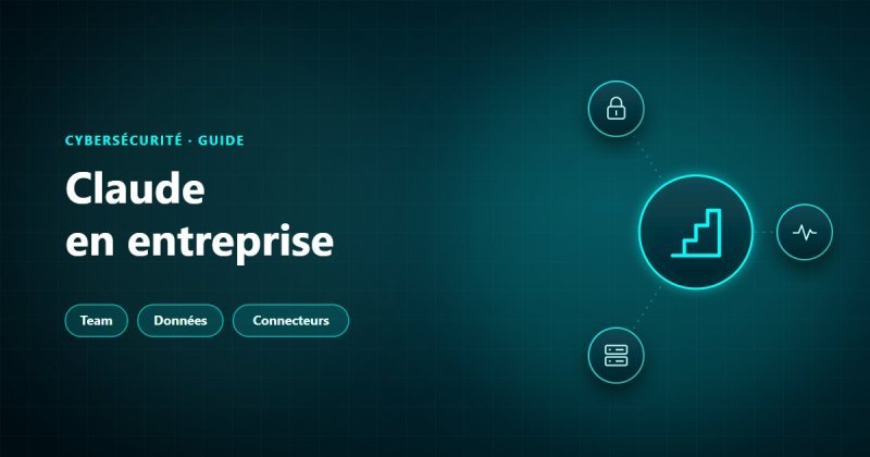 Claude en entreprise : offres Pro, Team et Enterprise, données stockées aux États-Unis, connecteurs et règles d'utilisation dans l'équipe