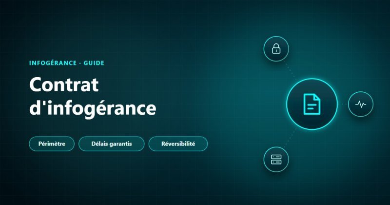Contrat d'infogérance : périmètre, délais garantis et réversibilité