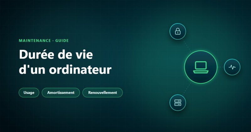 Durée de vie et amortissement d'un ordinateur professionnel : usage, règles comptables et renouvellement