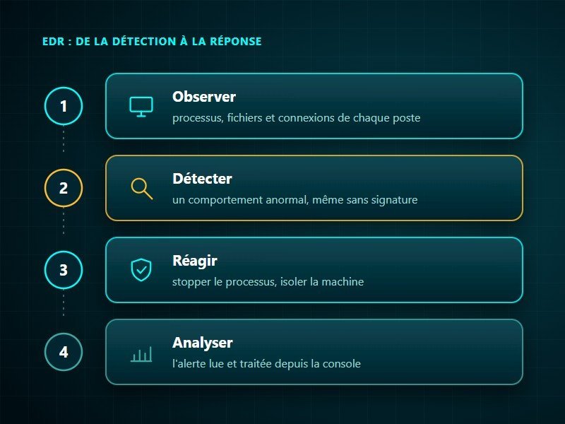 EDR : les quatre temps, de la détection à la réponse