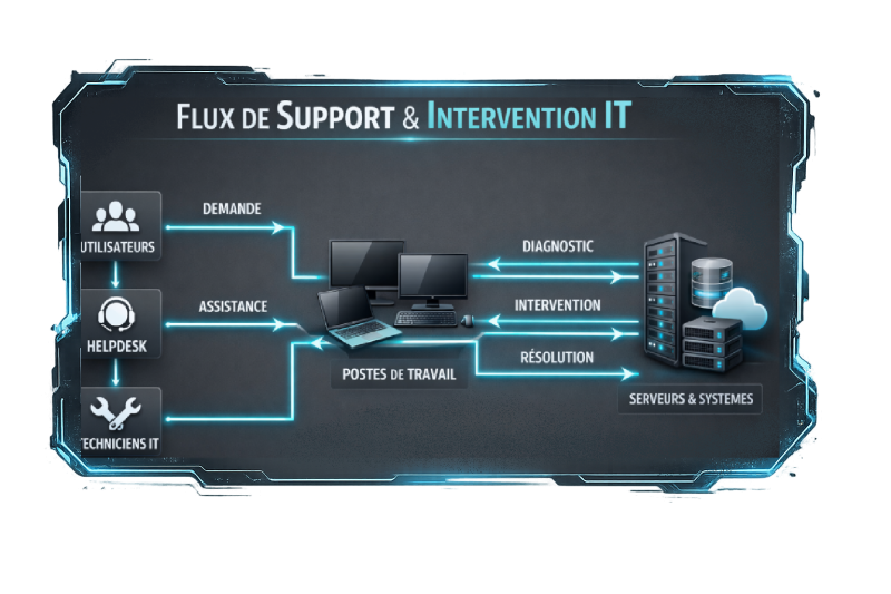 Kerionis intervient et vous accompagne dans chacun des incident IT à Rennes et dans toute la Bretagne
