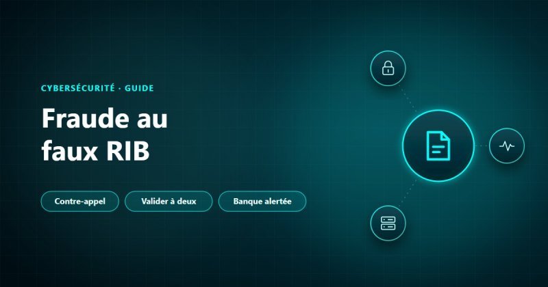 Fraude au faux RIB : contre-appel au numéro connu du fournisseur, validation à deux et banque alertée si le virement est parti