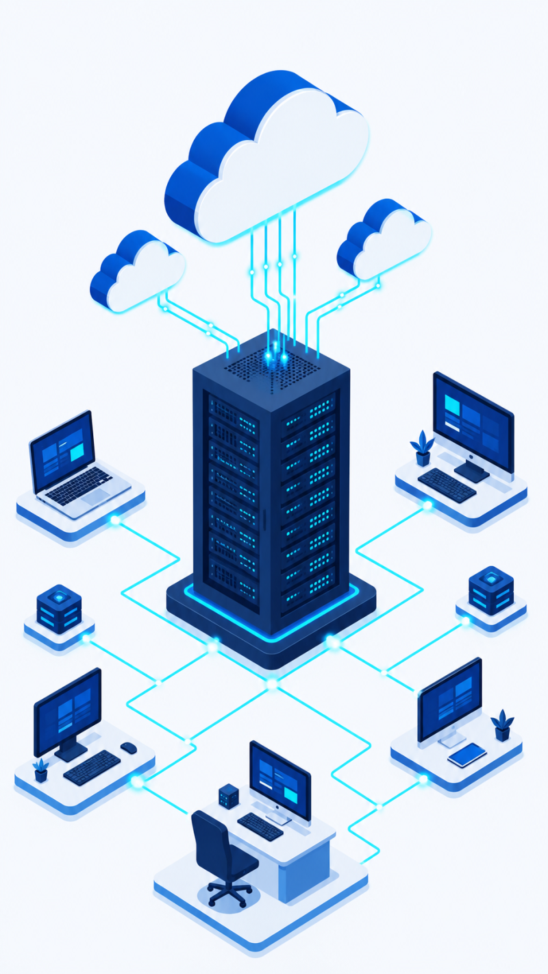 L'infogérance d'infrastructure : serveurs, cloud, réseau et postes de travail gérés par KERIONIS