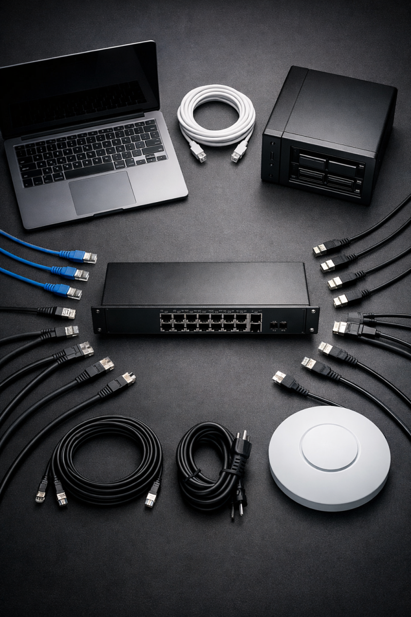 Vente et installation de matériel informatique professionnel à Rennes par KERIONIS : postes TERRA, serveurs Dell et réseau Zyxel en Ille-et-Vilaine