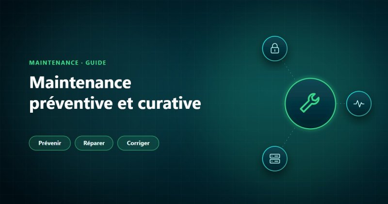 Maintenance informatique préventive, curative et corrective