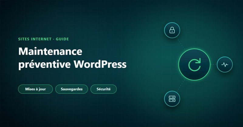 Maintenance préventive d'un site WordPress : mises à jour, sauvegardes et sécurité