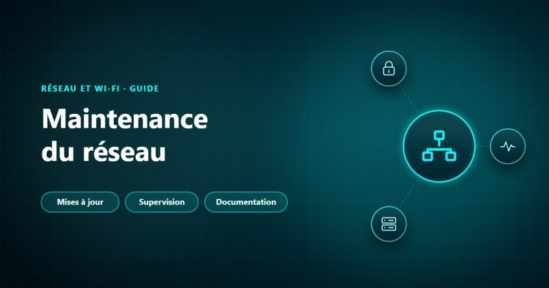 Maintenance du réseau informatique : mises à jour, supervision et documentation