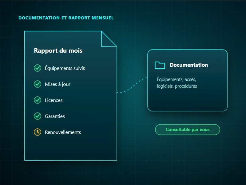 Rapport mensuel de suivi du parc informatique