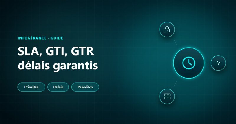 SLA informatique : GTI et GTR, niveaux de priorité, disponibilité, mesure et pénalités d'un accord de niveau de service