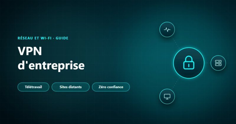 VPN d'entreprise : télétravail, sites distants et accès zéro confiance